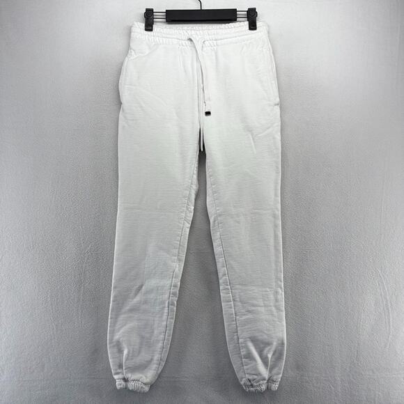 Talentless Sweatpants Men's Small White Heavyweight Cuffed Joggers Pockets Terry - Picture 1 of 16